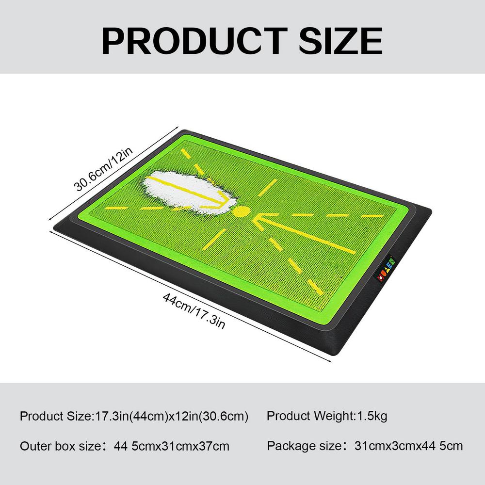 Golf Swing Tracker Mat - Use at Home or Park