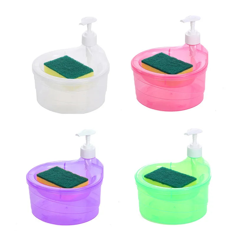 Manual Soap Dispenser and Sponge Holder