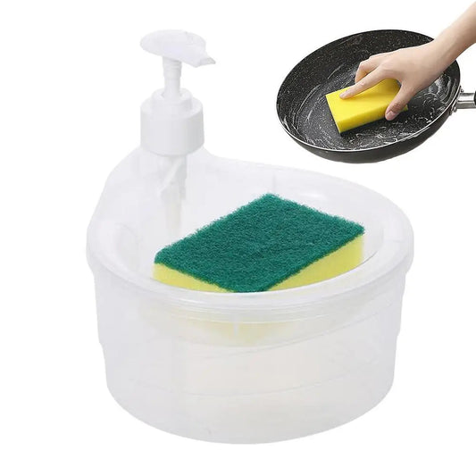 Manual Soap Dispenser and Sponge Holder