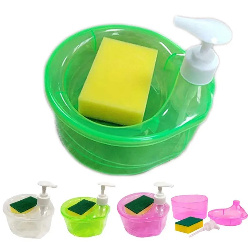 Manual Soap Dispenser and Sponge Holder