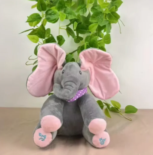 Adorable Peek A Boo Talking Elephant