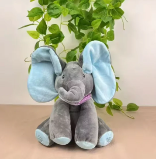 Adorable Peek A Boo Talking Elephant