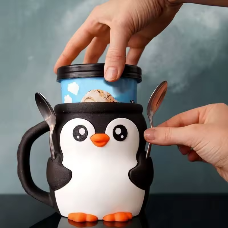 Highland Cow Ice Cream Pint Holder