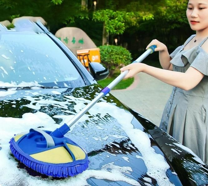 Car Wash Microfiber Flexible Mop Duster