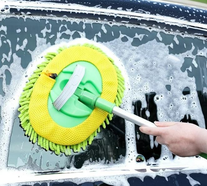 Car Wash Microfiber Flexible Mop Duster