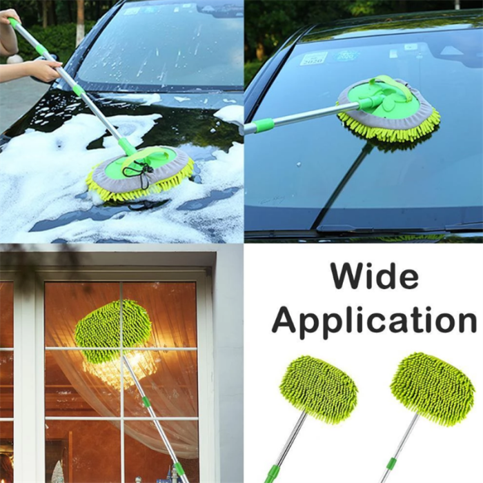 Car Wash Microfiber Flexible Mop Duster