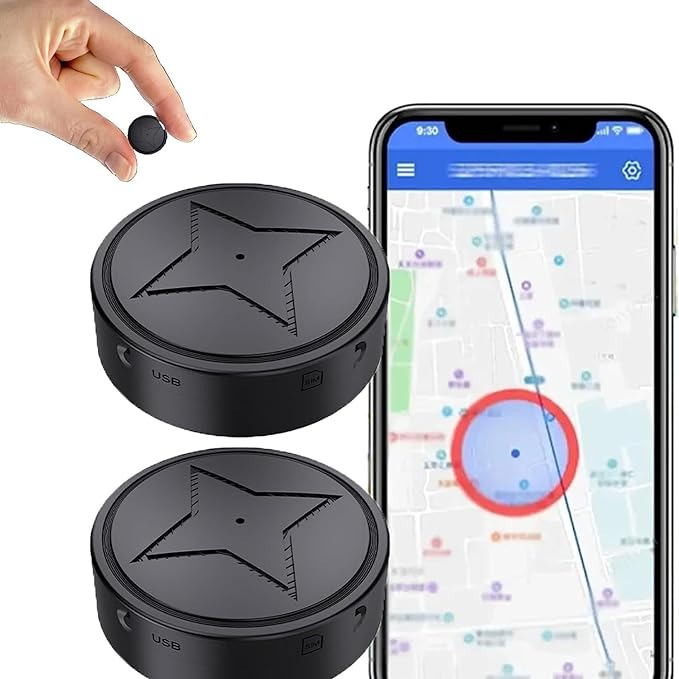 Mini Magnetic GPS Tracker - Invisible and Easy Find