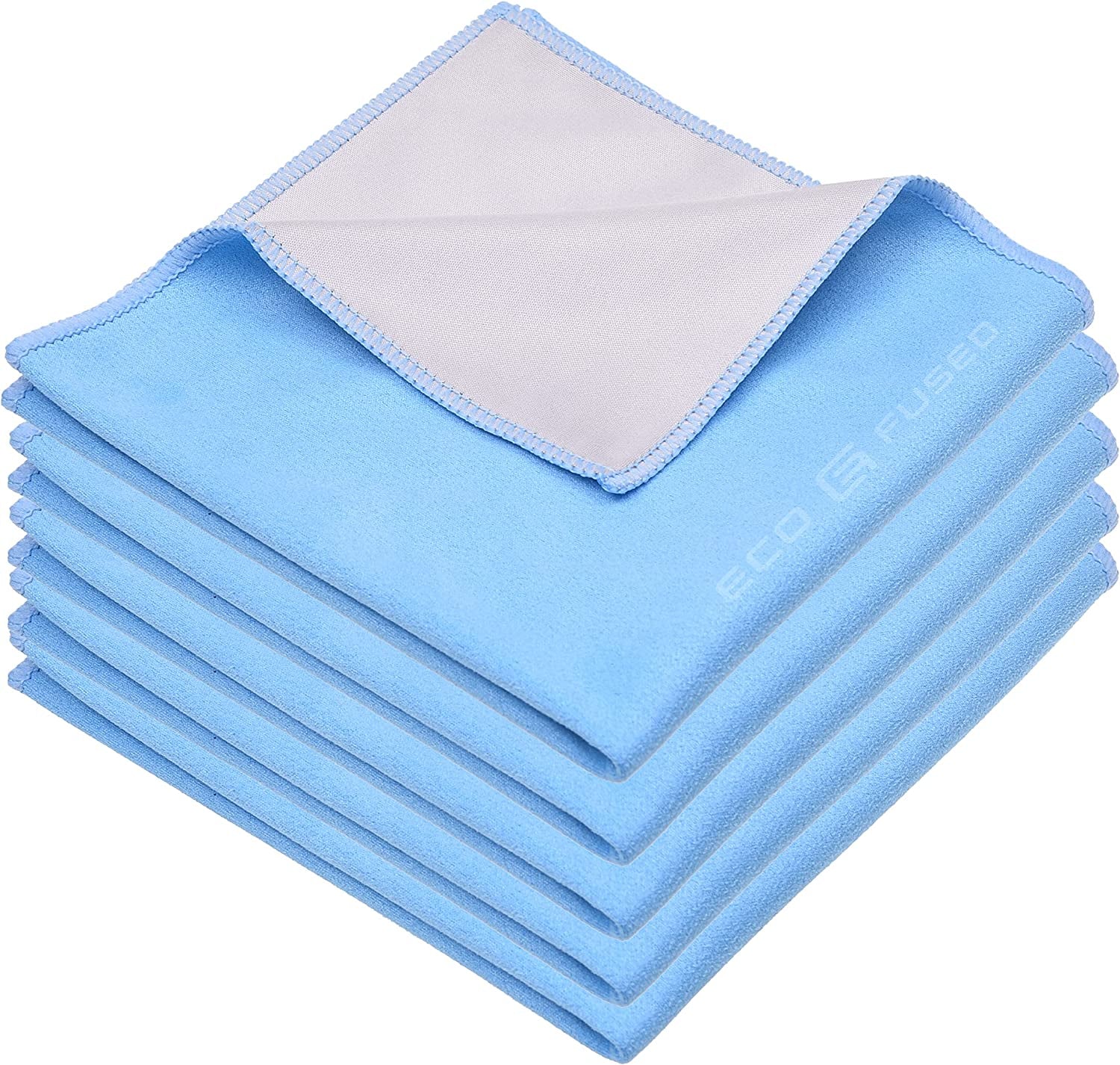 Microfiber Cleaning Cloths - 5 Pack - Double-Sided Cleaning Cloths - Microfiber and Suede Cloth for Smartphones, LCD TV, Tablets, Laptop Screens, Camera Lenses and Other Delicate Surfaces