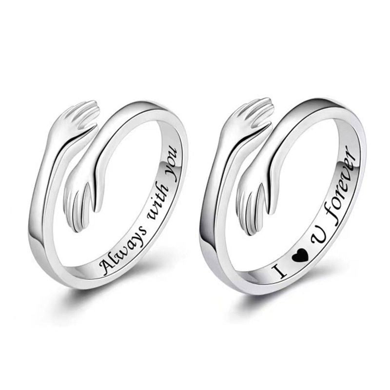 Hug Ring - Jewellery Love Piece for Couples & Universal Size