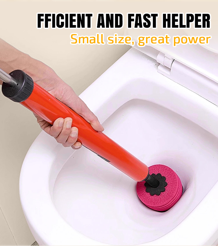 High-Pressure Toilet Unblocker | Household Essential Tool for Effective Drainage