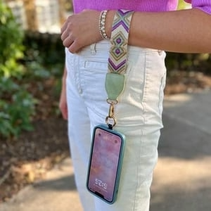 MULTIFUNCTIONAL PHONE STRAP WITH ZIPPERED POUCH