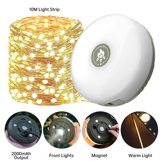 2-in-1 Camping String Light & Lantern