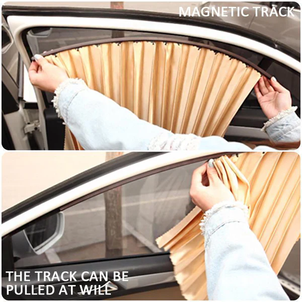 4 PCS Magnetic Car Side Window Sun Shade | Universal Fit Privacy & UV Protection Set