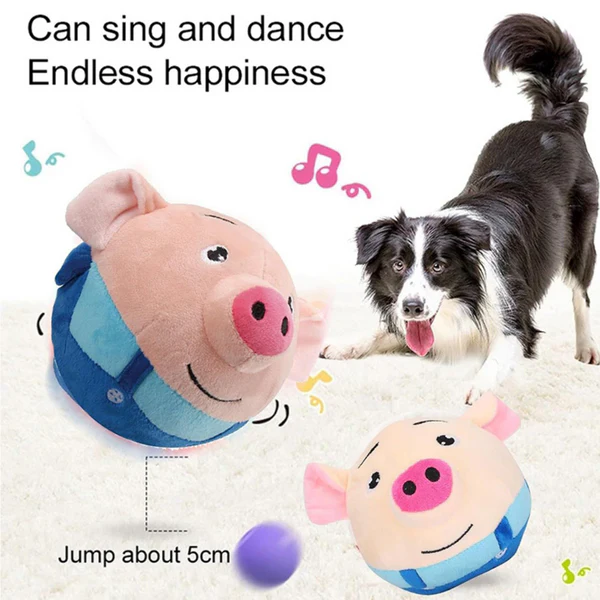 Cheerful Bouncing Piggy Toy