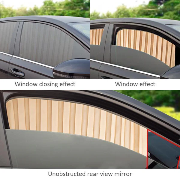 4 PCS Magnetic Car Side Window Sun Shade | Universal Fit Privacy & UV Protection Set