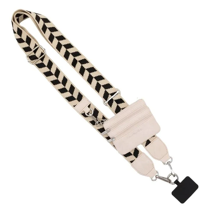 MULTIFUNCTIONAL PHONE STRAP WITH ZIPPERED POUCH