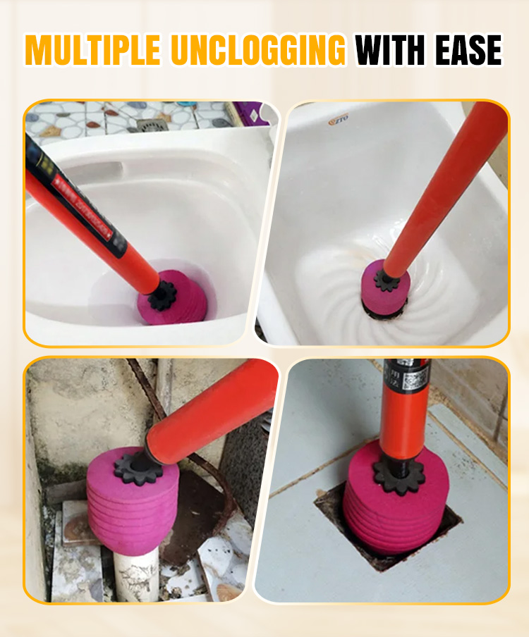 High-Pressure Toilet Unblocker | Household Essential Tool for Effective Drainage