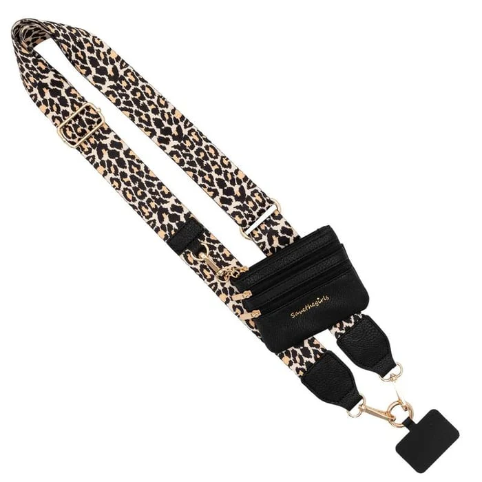 MULTIFUNCTIONAL PHONE STRAP WITH ZIPPERED POUCH