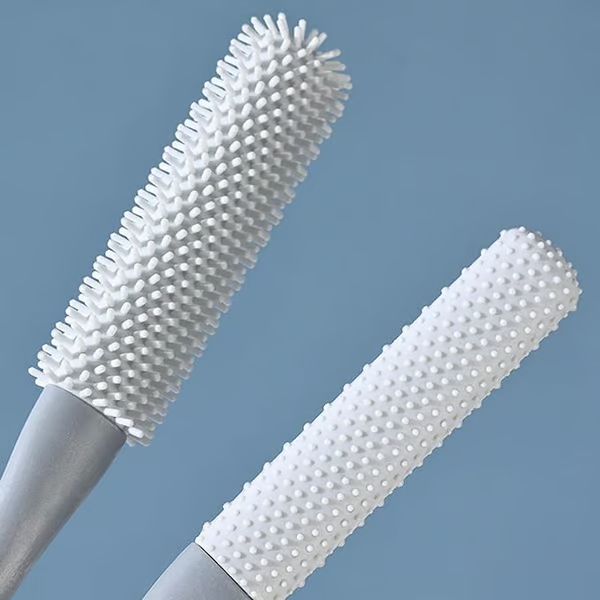 LONG-HANDLED SILICONE TOE CLEANING & EXFOLIATING BRUSH SET