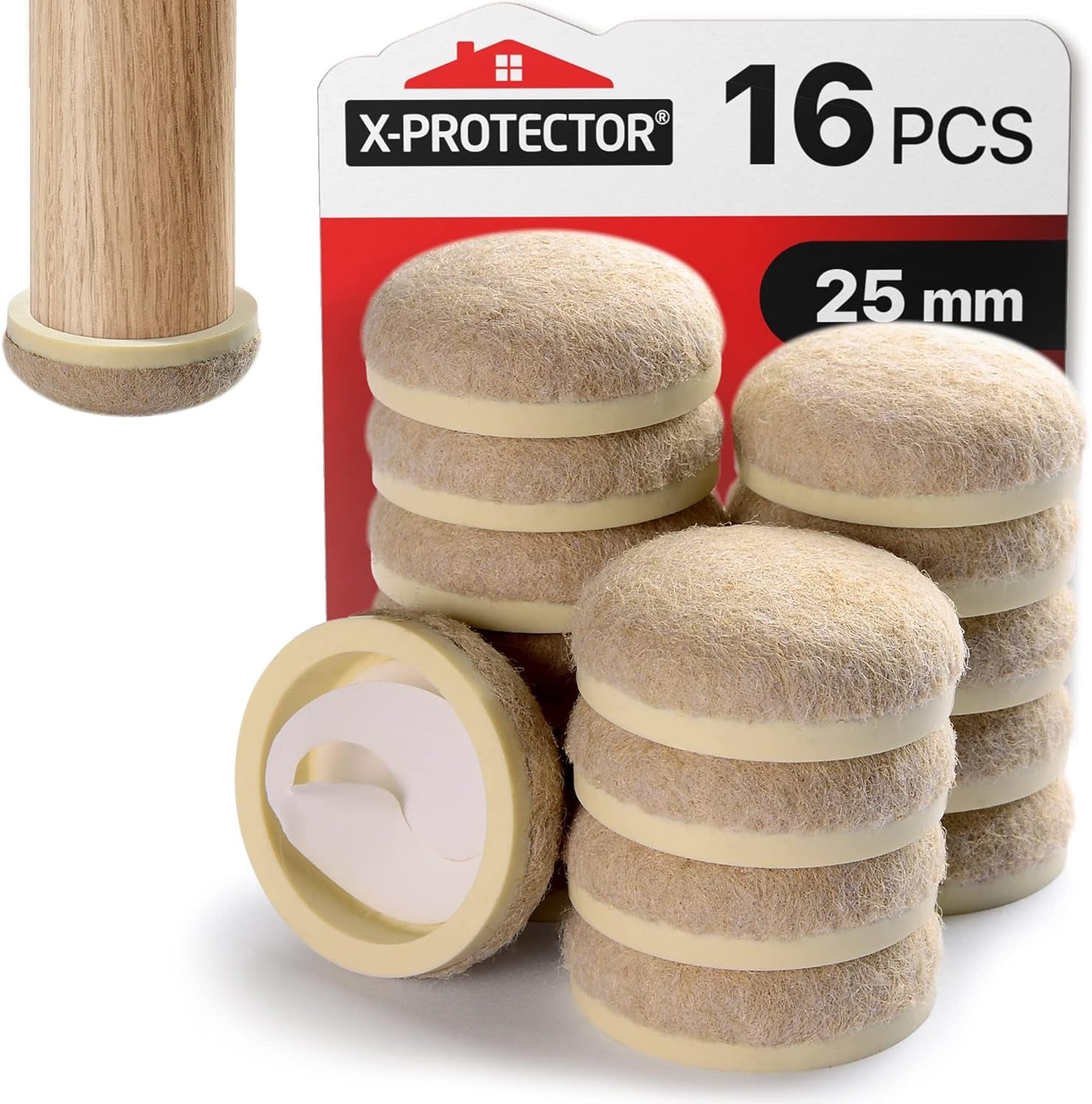 Premium Furniture Pads 235 Pieces ! Giant Pack of Felt Pads for Furniture Feet - Best Wood Floor Protectors for Furniture & Items - Ideal Chair Glides - Protect Any Kinds of Hard Floors!