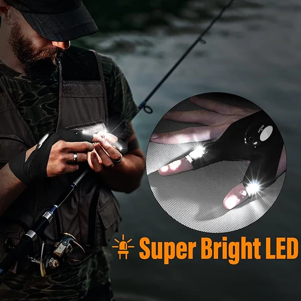 LED Flashlight Waterproof Gloves