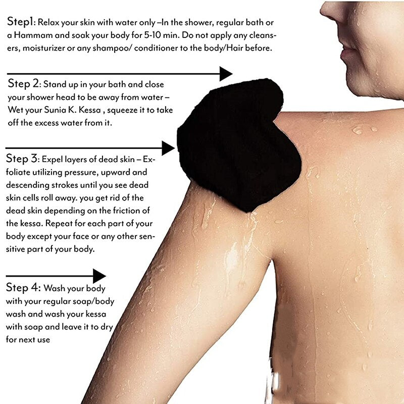 Exfoliating Glove for Full Body - For More Glowing & Healthy Skin