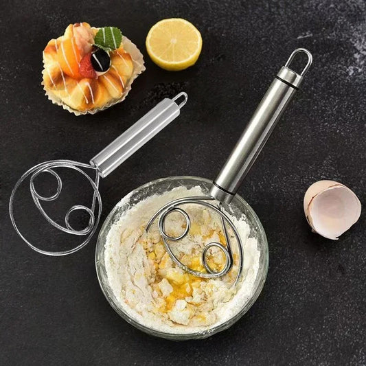 STAINLESS STEEL DOUGH WHISK