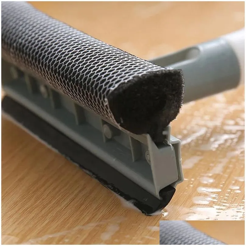 Three-in-one Glass Scraping Wiper Cleaning Brush