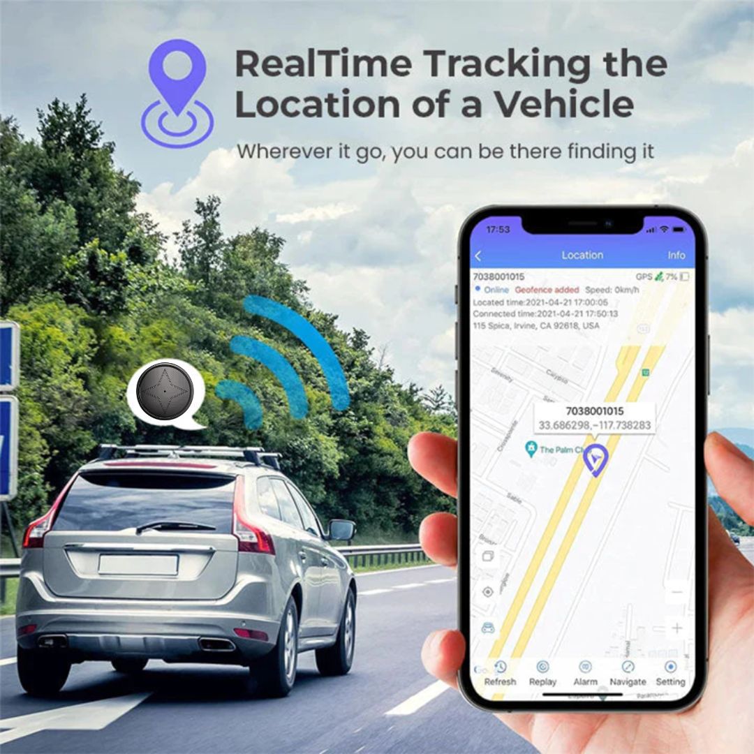 Mini Magnetic GPS Tracker - Invisible and Easy Find