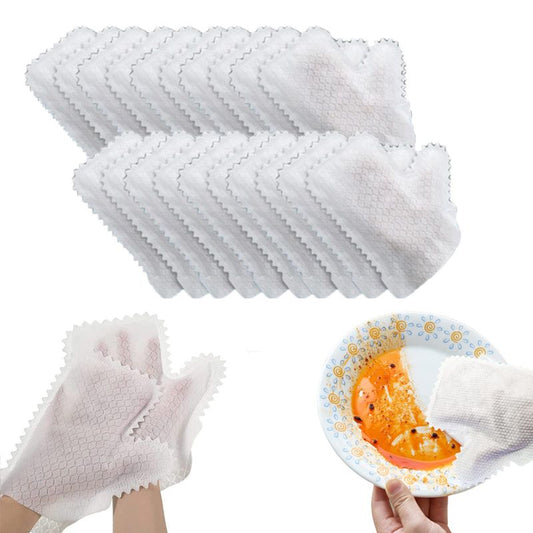 Fish Scale Magic Cleaning Gloves (Pack of 10)