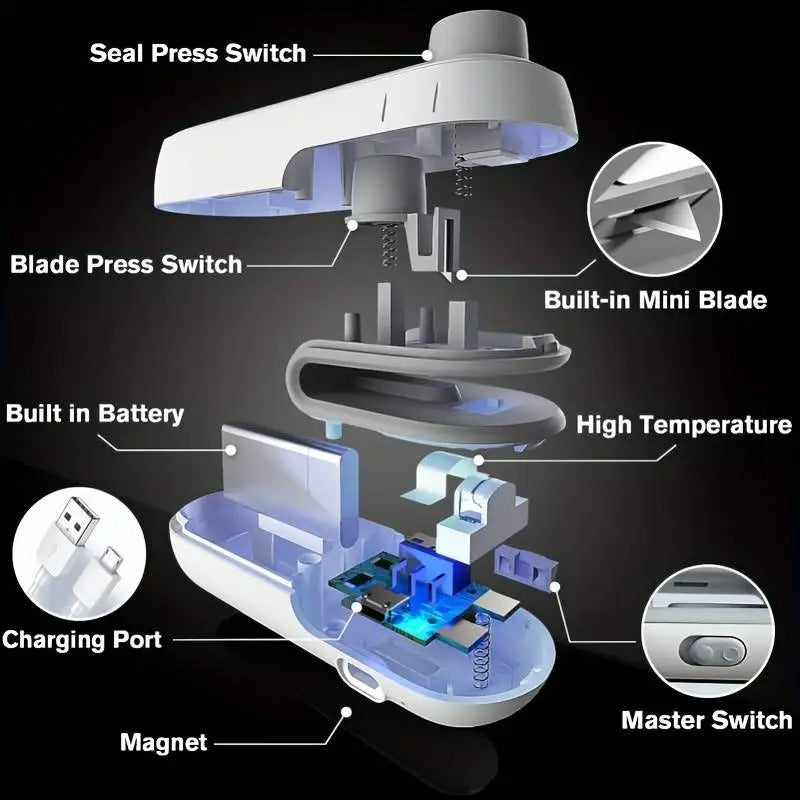 SEALSMART | 2-IN-1 FOOD SEALER & OPENER