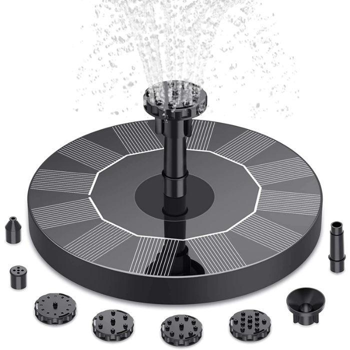 Solar-Powered Bird Bath Fountain Pump