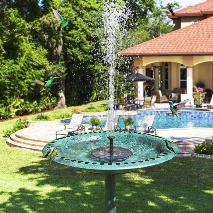 Solar-Powered Bird Bath Fountain Pump