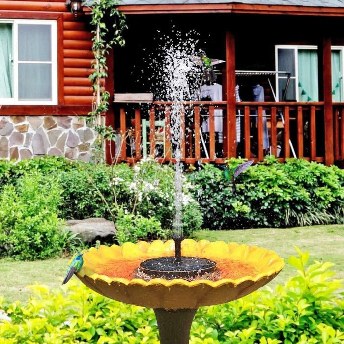 Solar-Powered Bird Bath Fountain Pump