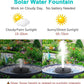 Solar-Powered Bird Bath Fountain Pump