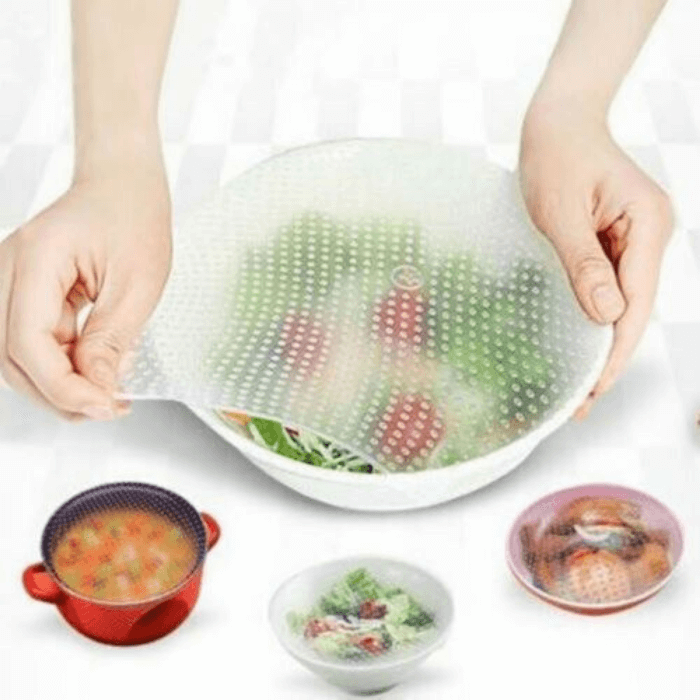 Silicone Cling Wrap - 4pcs set