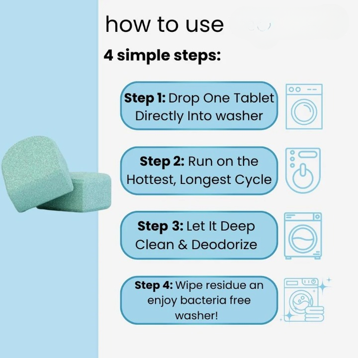 Deep Clean Washing Machine Tablets