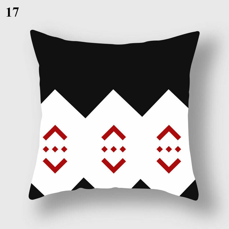 18" Cushion Cover Pillow Case Home Sofa Decor Pillowslip Waist Pillow Cover Soft