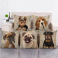 18" Pet Dog Puppy French Bulldog Throw Pillow Case Labrador Couch Cushion Cover