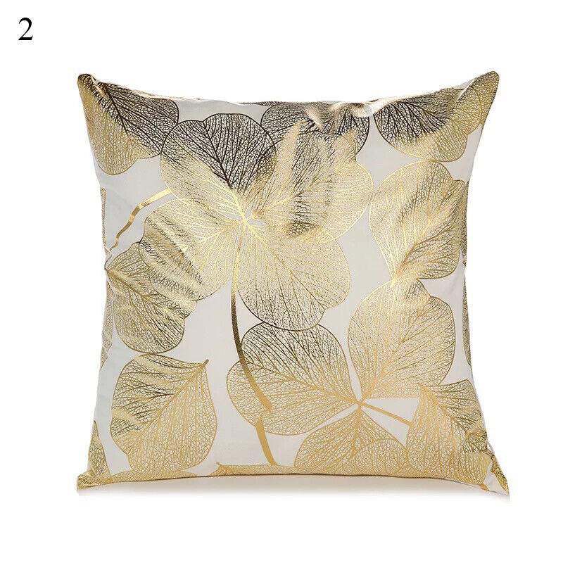 Gold Black Print Cushion Cover Geometric Throw Pillow Case Printed Pillowcase