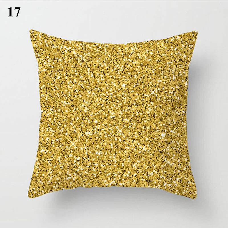 Gold Black Print Cushion Cover Geometric Throw Pillow Case Printed Pillowcase