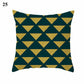 Gold Black Print Cushion Cover Geometric Throw Pillow Case Printed Pillowcase