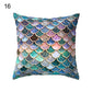 18'' MERMAID-FISH SCALE THROW PILLOW SOFA CUSHION COVER HOME DECOR