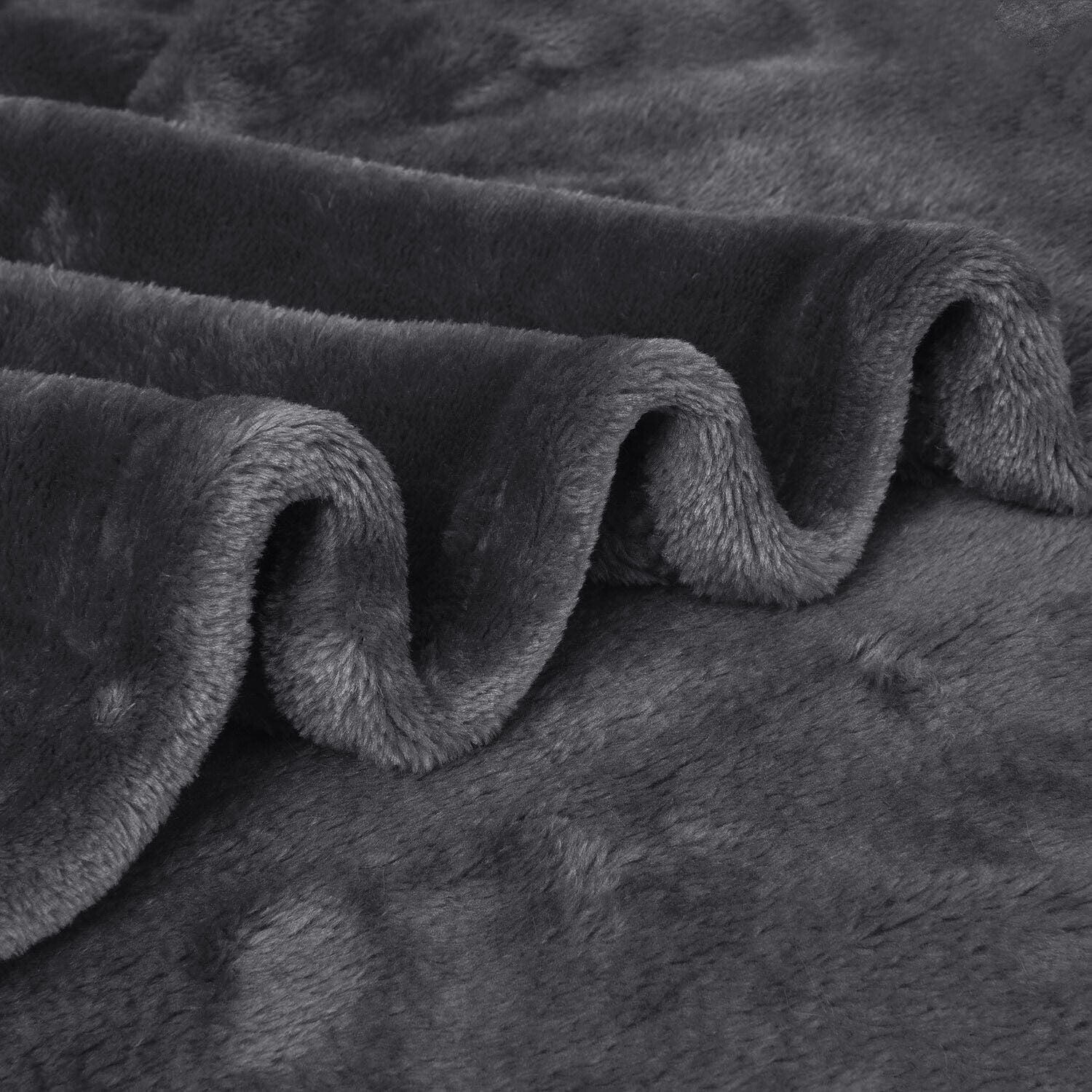 Fleece Blanket Large Sofa Throw Light Weight Faux Fur Mink Double & King Size