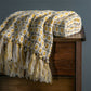 Boho Knit Blanket Throw Tassel Plaid Travel Throw Large Blankets For Sofa Bed