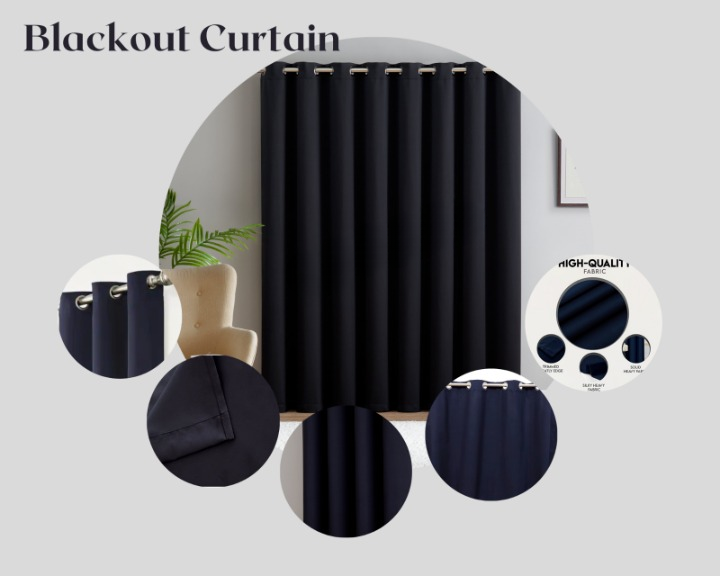 Thick Thermal Blackout Curtain Eyelet Ring Top Ready Made Pair Energy Saving