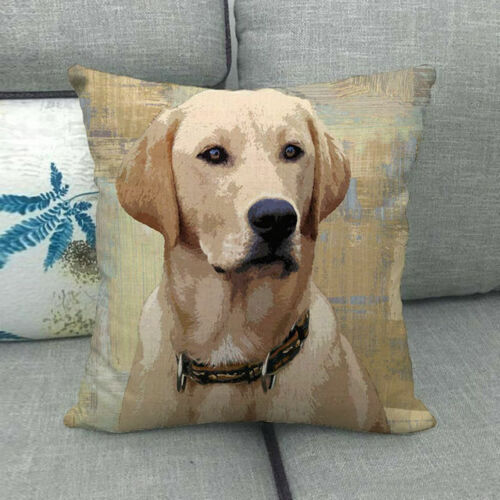 18" Pet Dog Puppy French Bulldog Throw Pillow Case Labrador Couch Cushion Cover