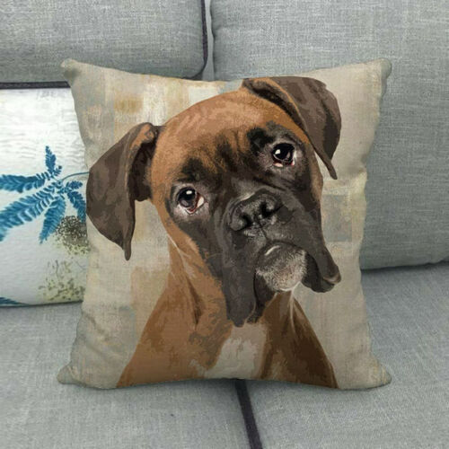 18" Pet Dog Puppy French Bulldog Throw Pillow Case Labrador Couch Cushion Cover