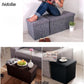 FIBER FOOT STORAGE STOOL OTTOMAN ORGANISER TOY BOX SOFA BENCH CUBE CHANGE SHOE