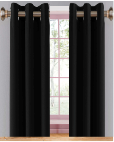 Thick Thermal Blackout Curtain Eyelet Ring Top Ready Made Pair Energy Saving